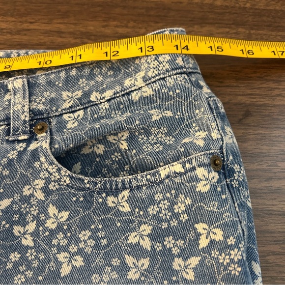 Ralph Lauren Light Blue Floral Ankle Jeans 4 - Picture 8 of 11